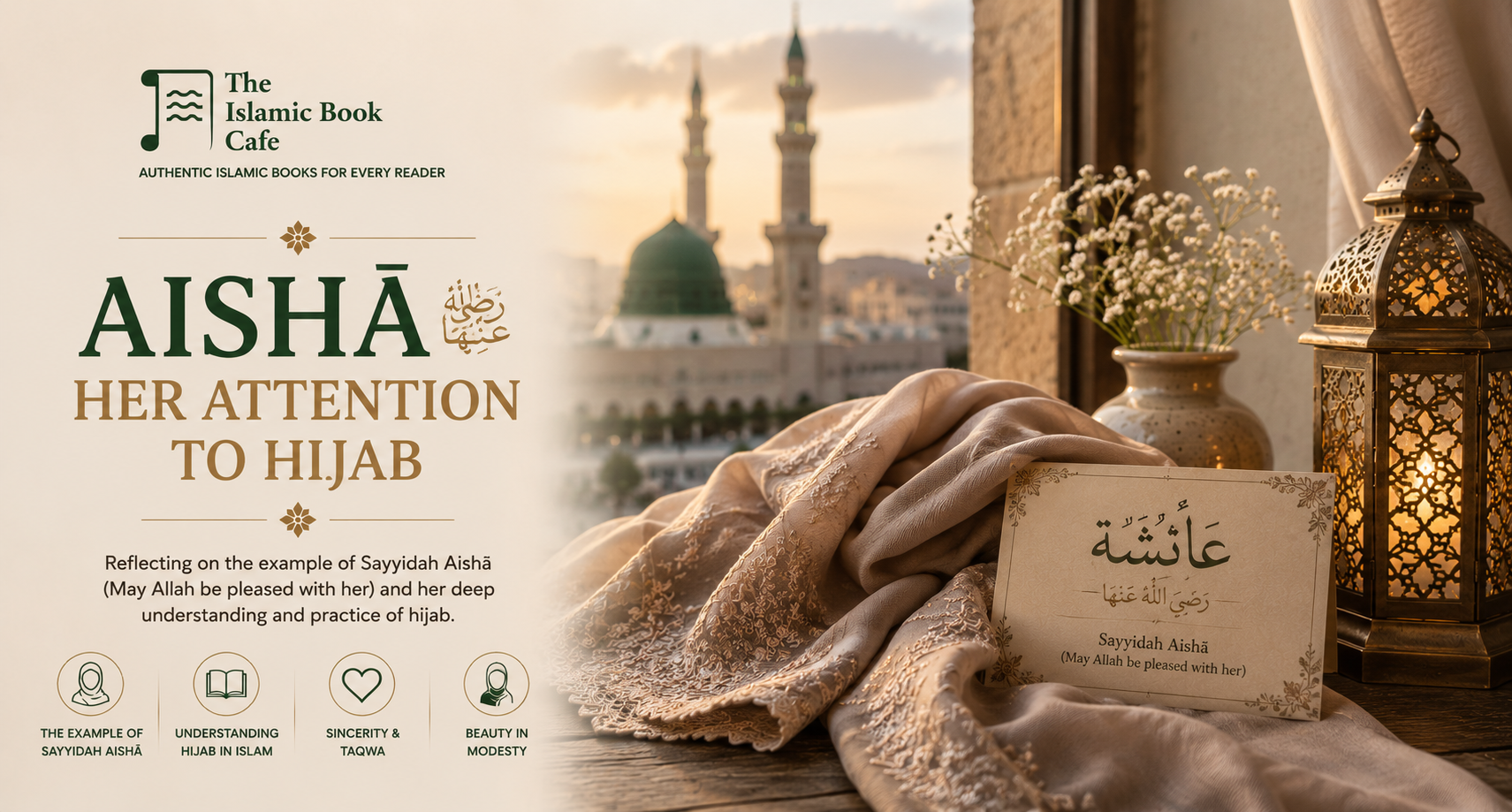 Aisha (May Allah Be Pleased with Her) — Her Attention to Hijab and Her Knowledge — The Islamic Book Cafe