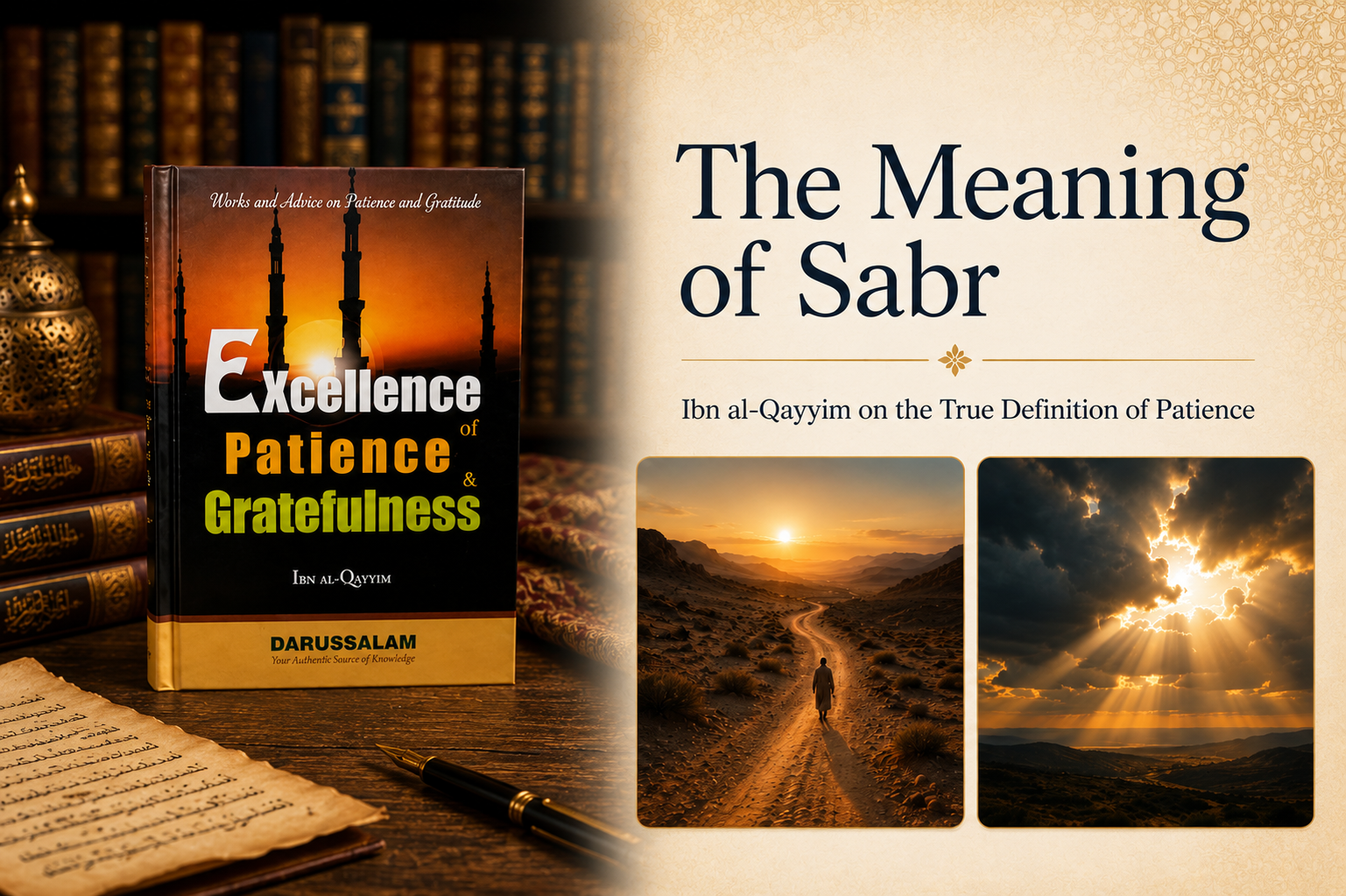 The Meaning of Sabr | Excellence of Patience & Gratefulness — The Islamic Book Cafe