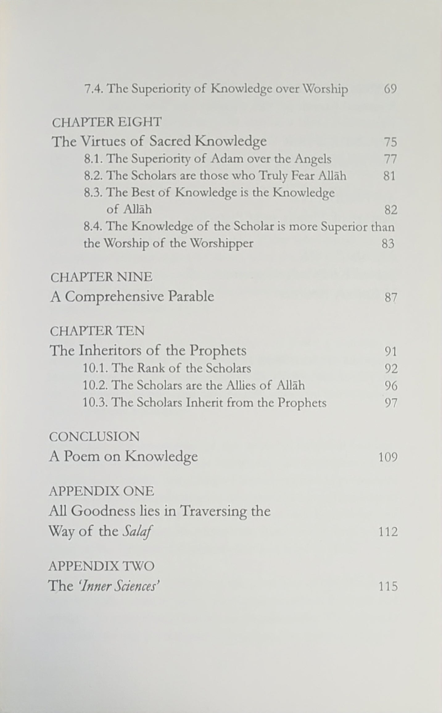 Inheritors of The Prophets by Ibn Rajab al-Hanbali
