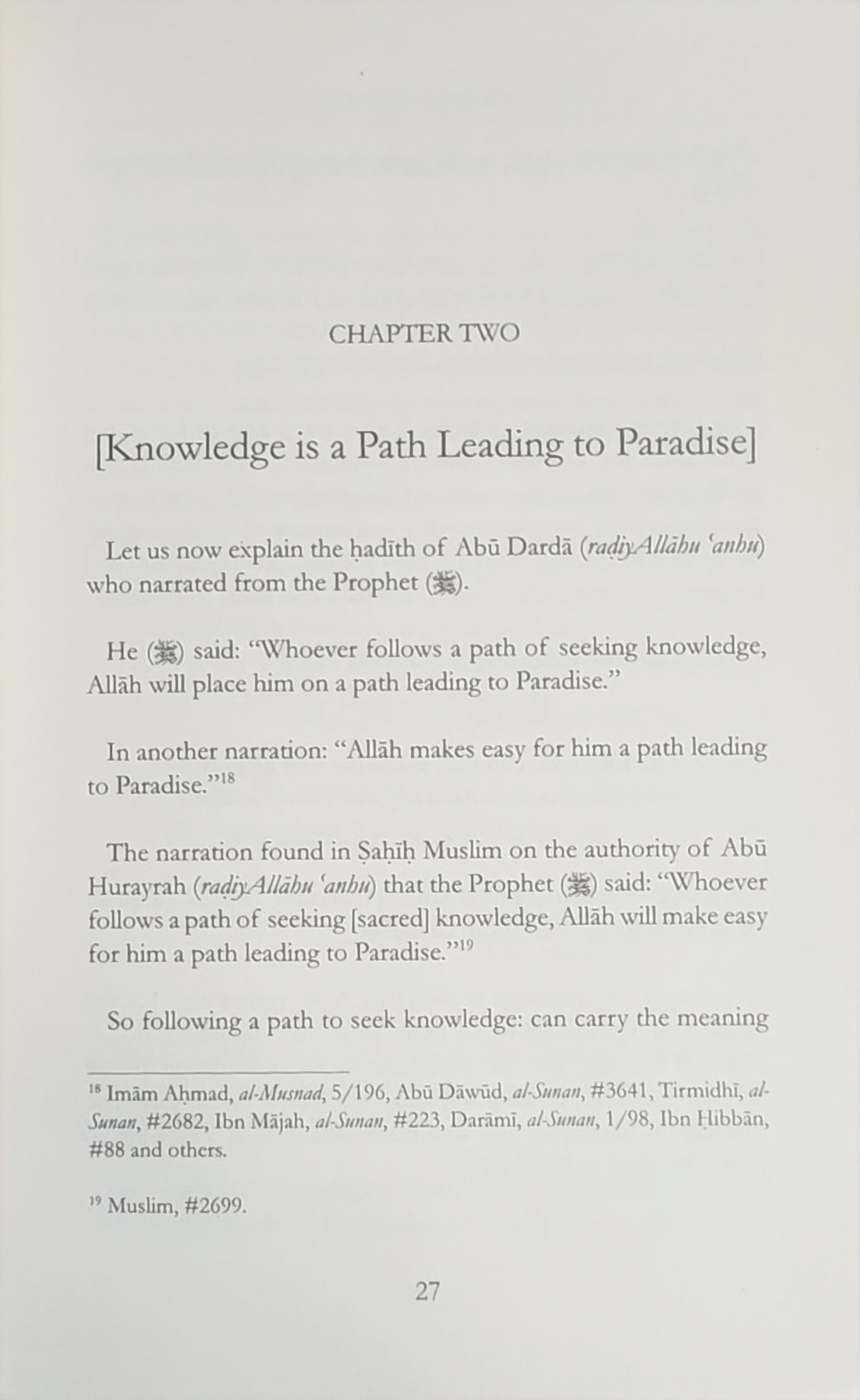 Inheritors of The Prophets by Ibn Rajab al-Hanbali