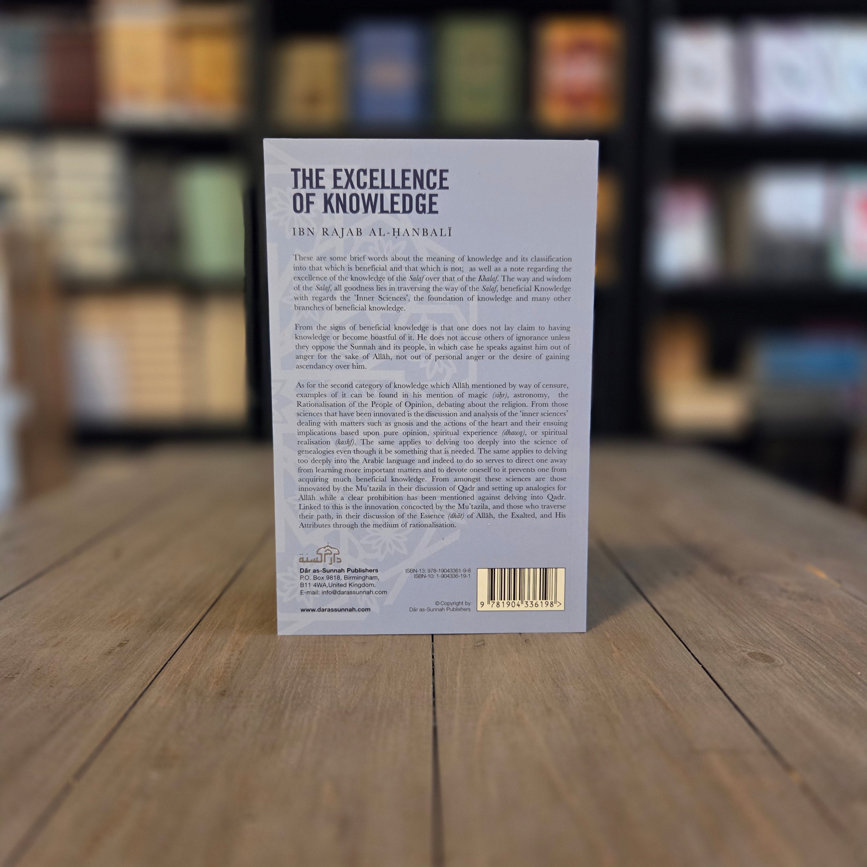 The Excellence Of Knowledge By Ibn Rajab al-Hanbali