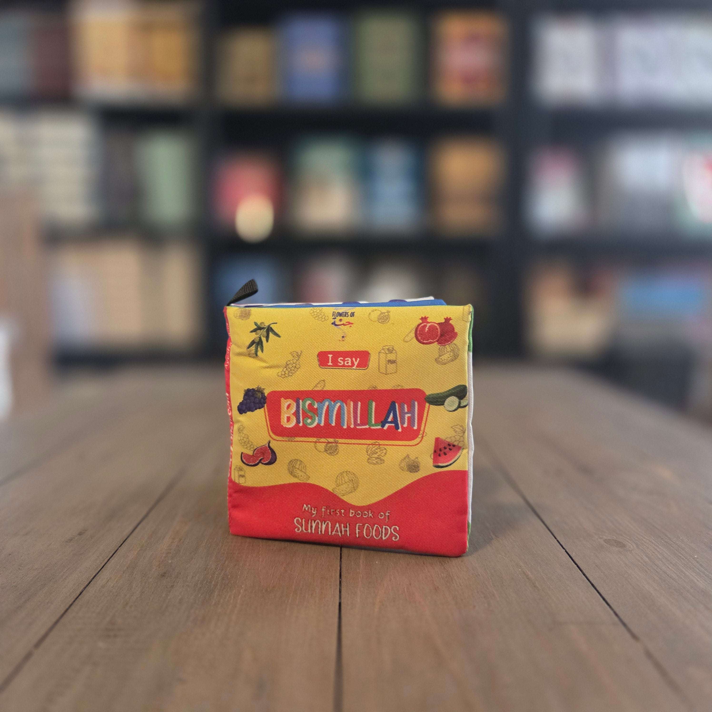 I Say Bismillah Sunnah Foods Crinkle Cloth Book — The Islamic Book Cafe