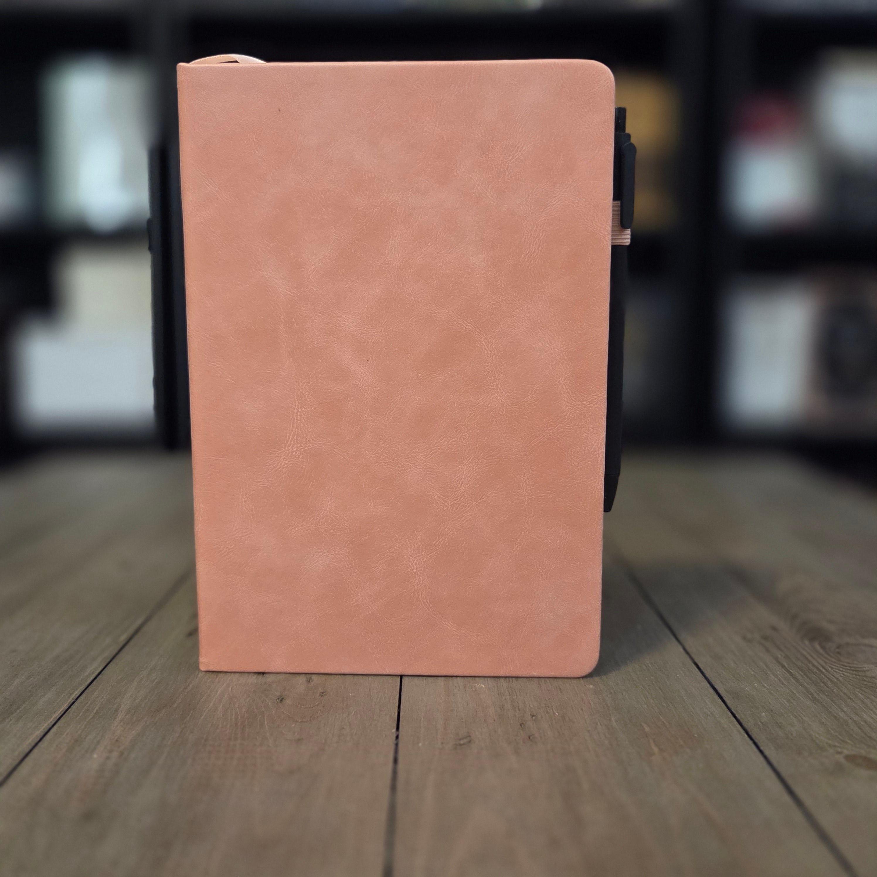 Hardcover Lined Notebook with Pen & Ribbon Bookmark