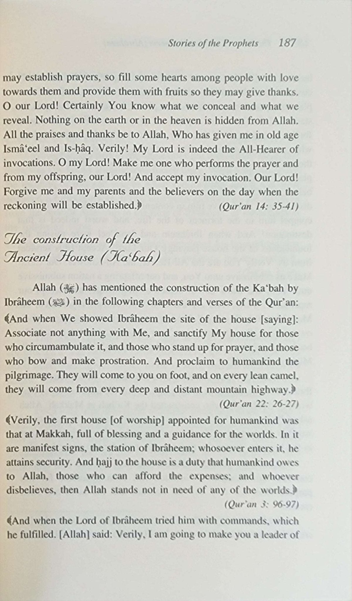 Stories of The Prophets By Ibn Katheer - The Islamic Book Cafe LLC