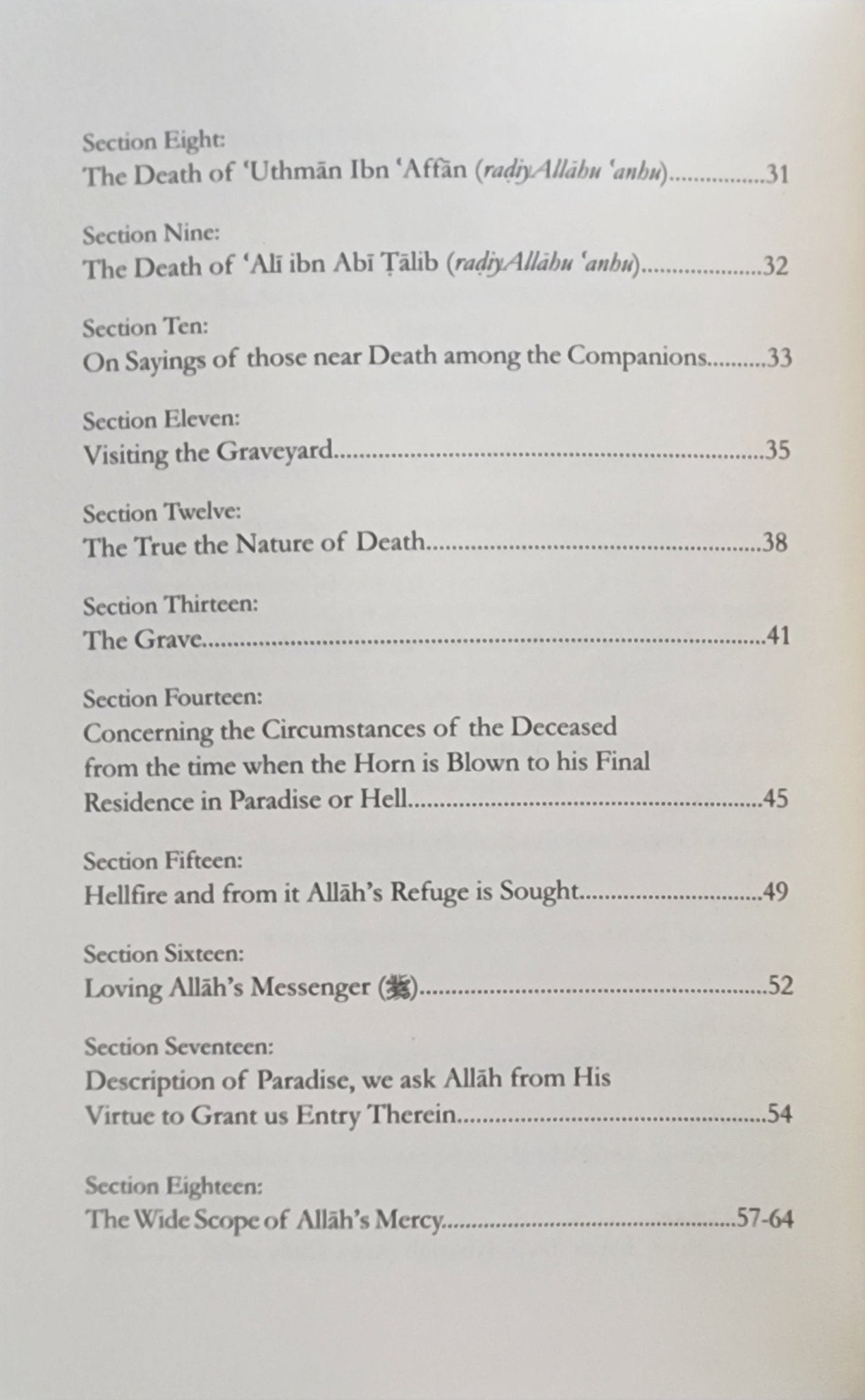 The Remembrance of Death And The Afterlife - The Islamic Book Cafe LLC