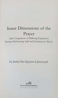 Inner Dimensions of The Prayer - The Islamic Book Cafe LLC