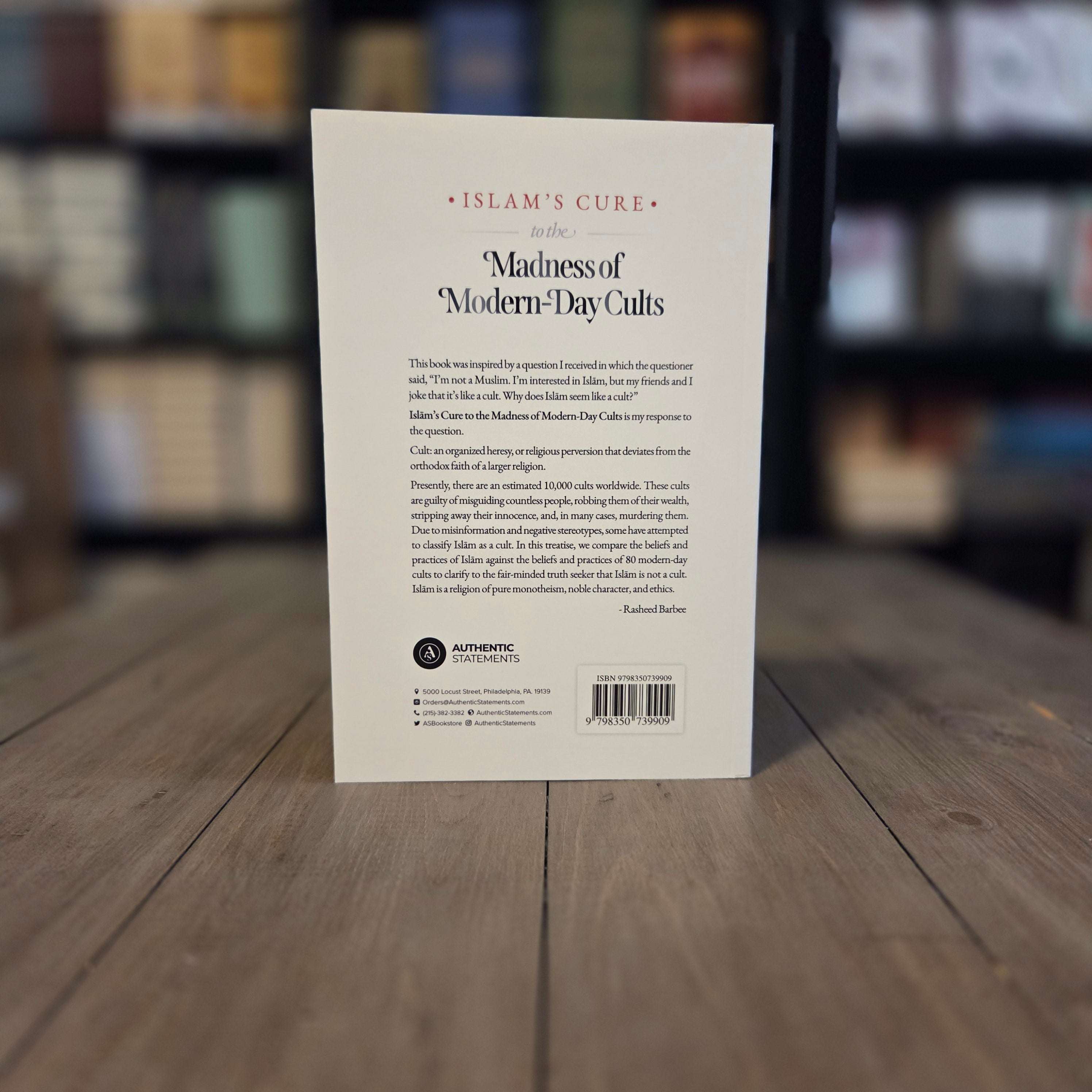 Islam's Cure to the Madness of Modern-Day Cults by Rasheed Barbee — inside pages — The Islamic Book Cafe