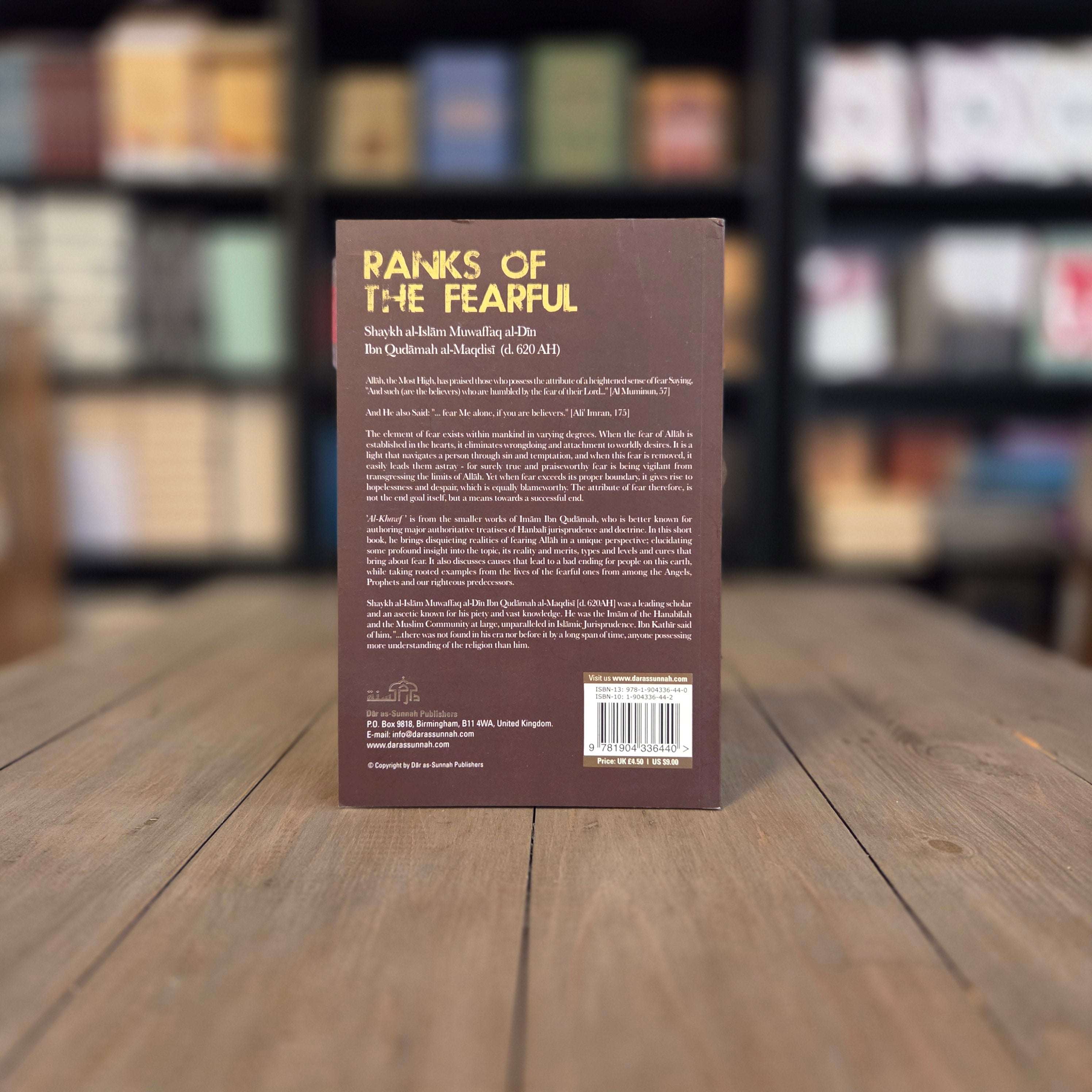 Ranks of The Fearful By Ibn Qudamah al-Maqdisi
