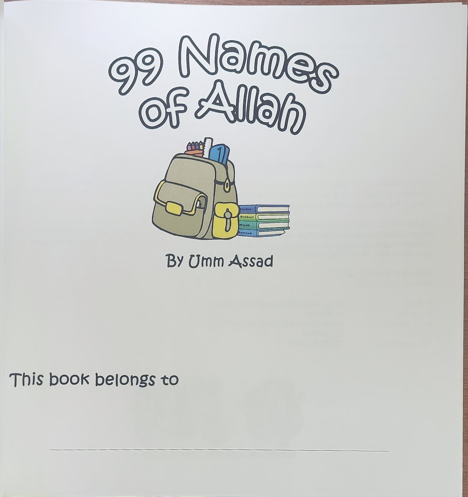 99 names of Allah By Umm Assad inide - The Islamic Book Cafe