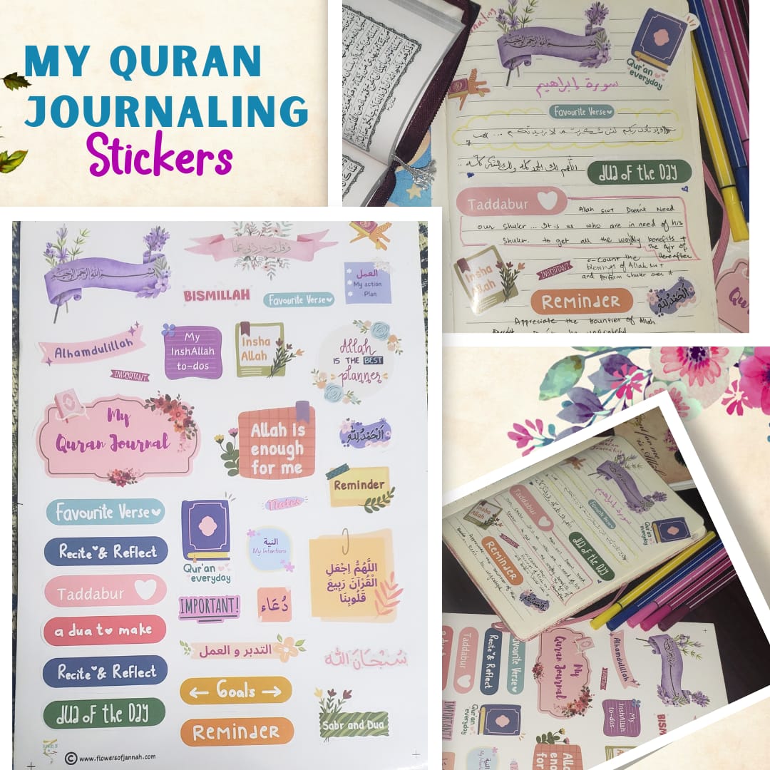 Quran Journal Sticker Sheet