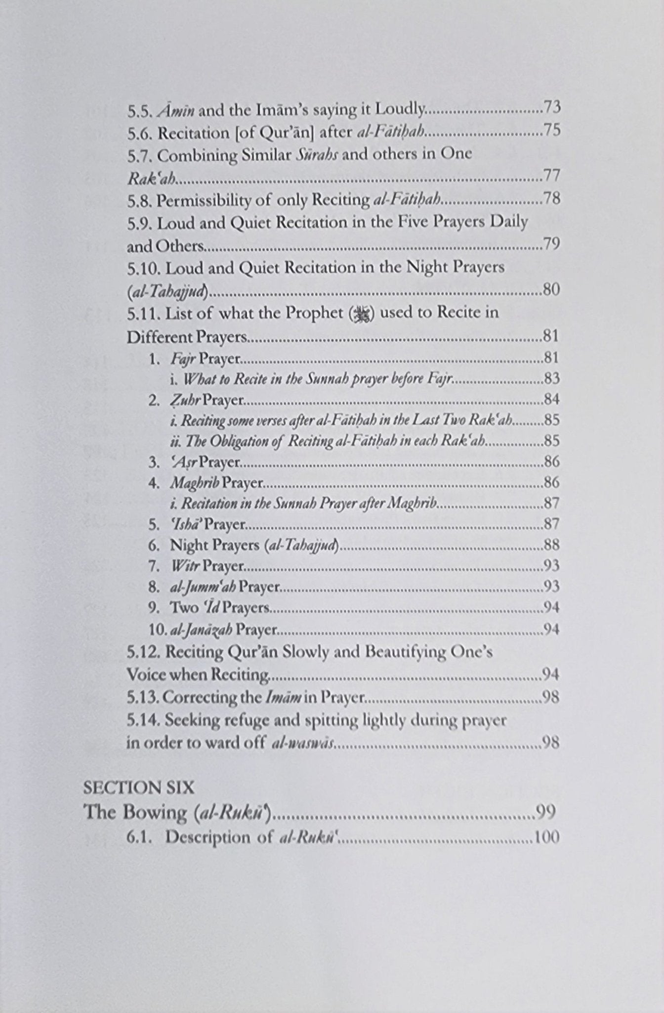 Description of the Prophet's Prayer | A Textbook on the Prayer - The Islamic Book Cafe LLC