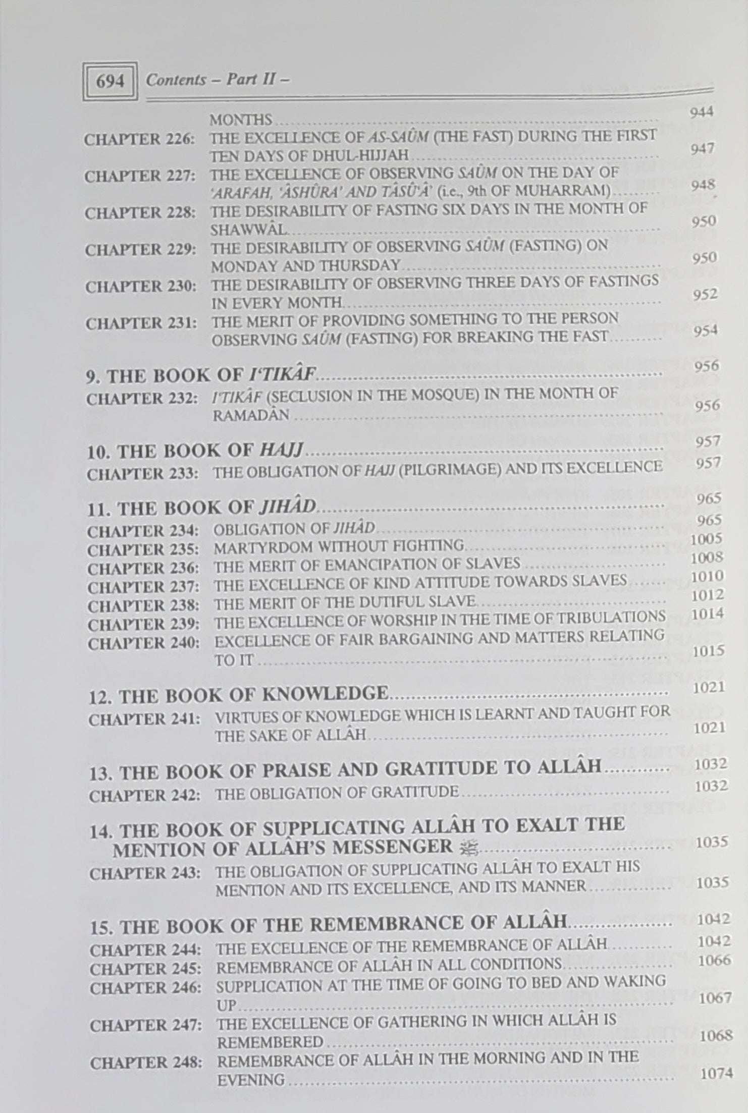 Riyad-us-Saliheen 2 Volumes — volume 1 detail — The Islamic Book Cafe