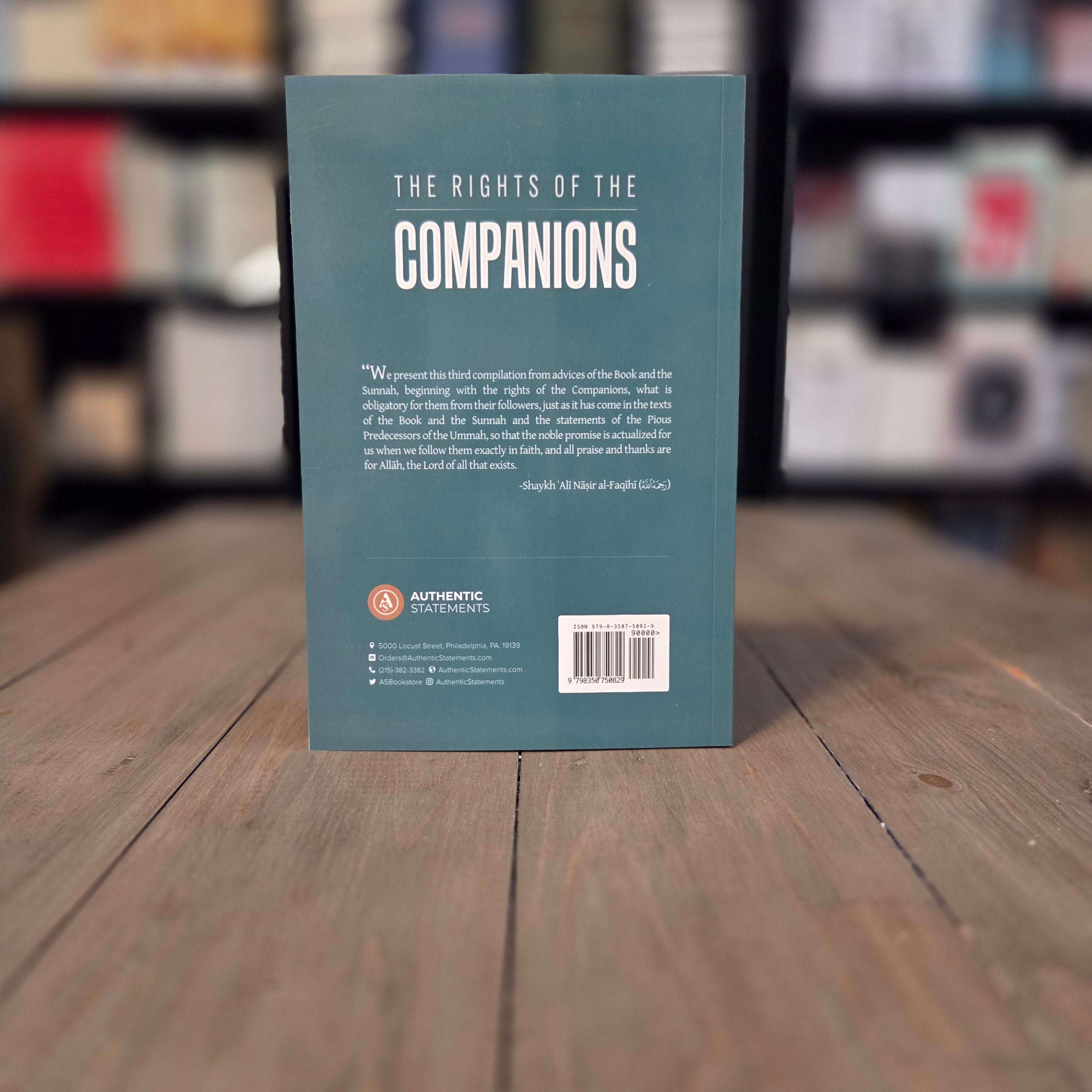 The Rights of The Companions by Shaykh Ali Nasir al-Faqihi — inside pages — The Islamic Book Cafe