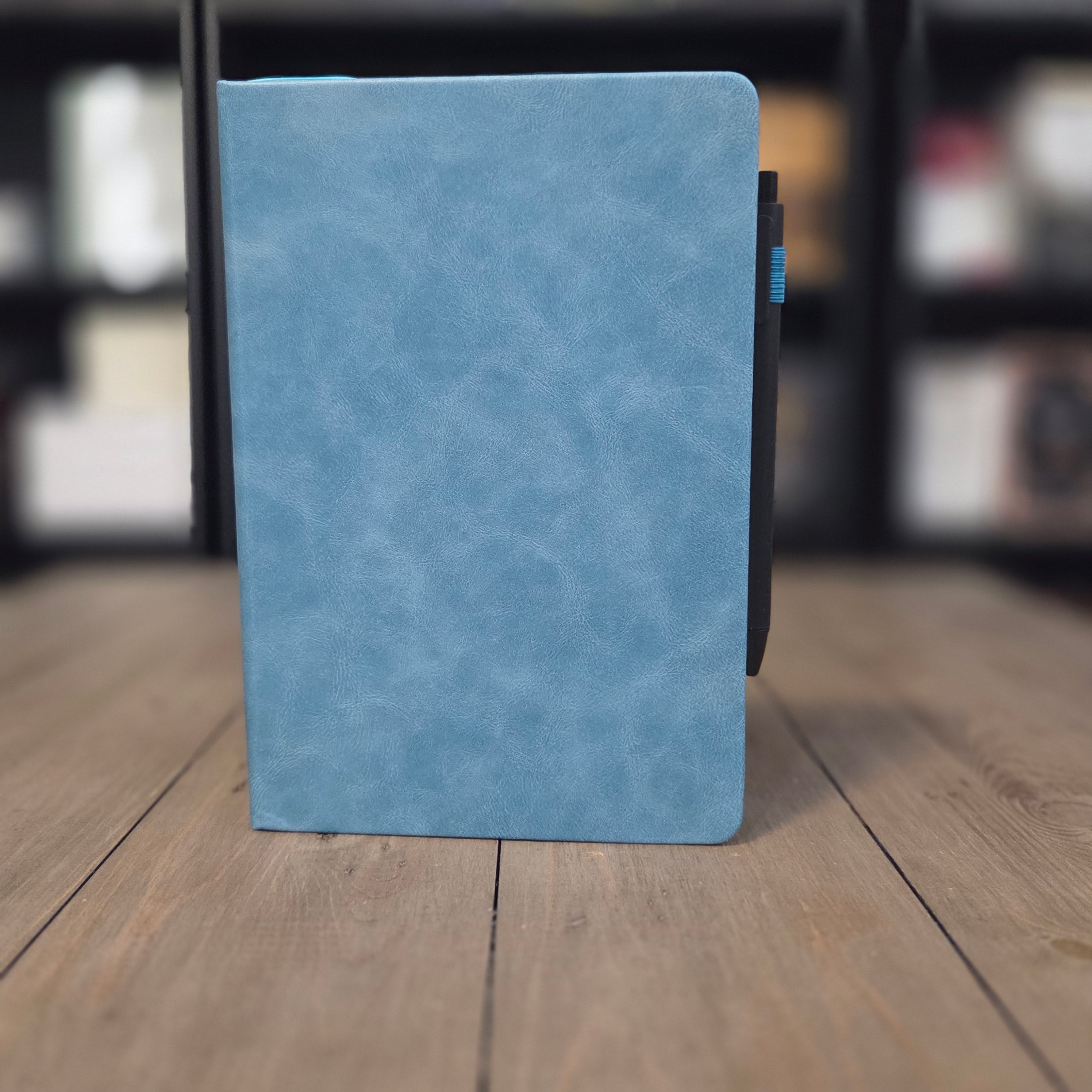 Hardcover Lined Notebook with Pen & Ribbon Bookmark