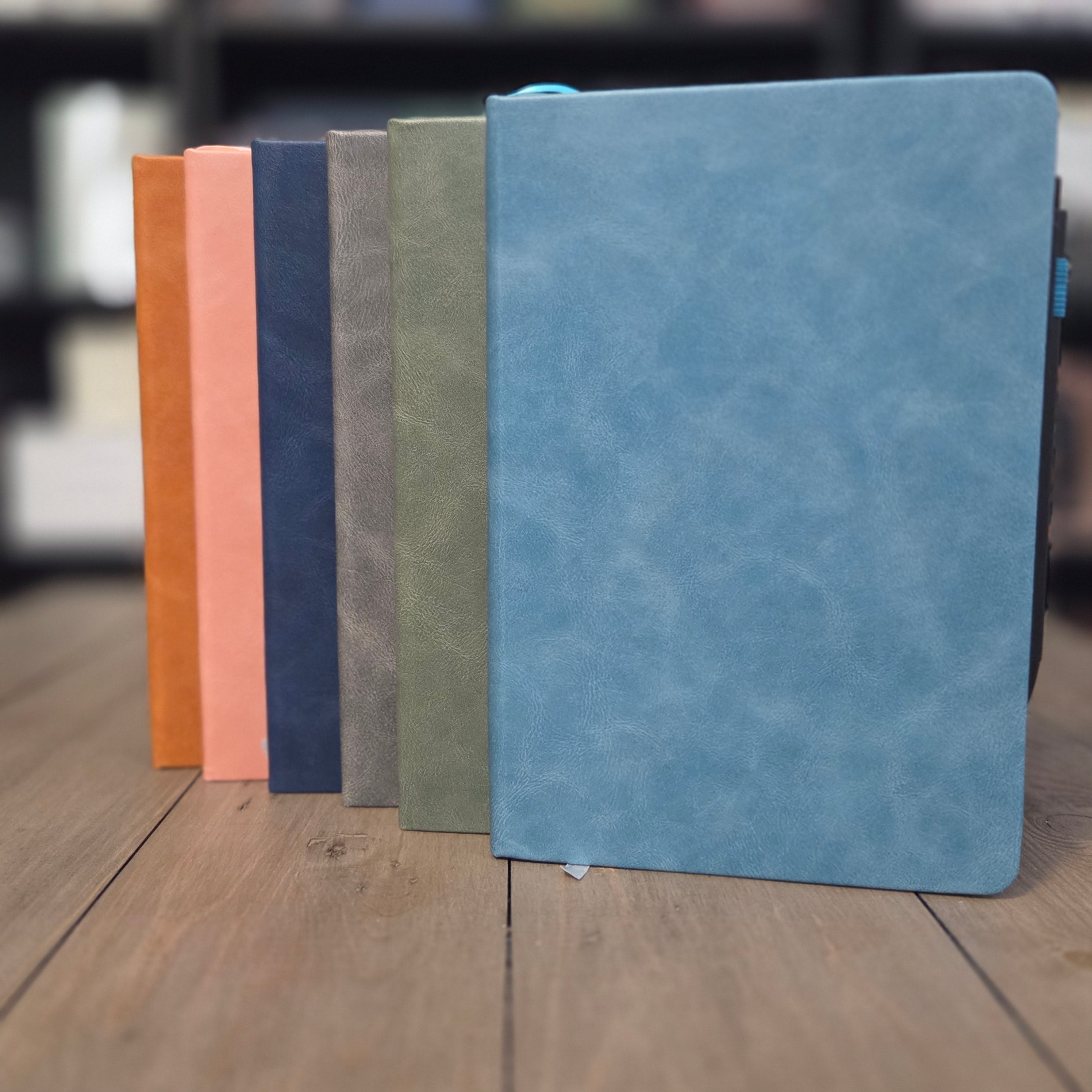 Hardcover Lined Notebook with Pen & Ribbon Bookmark