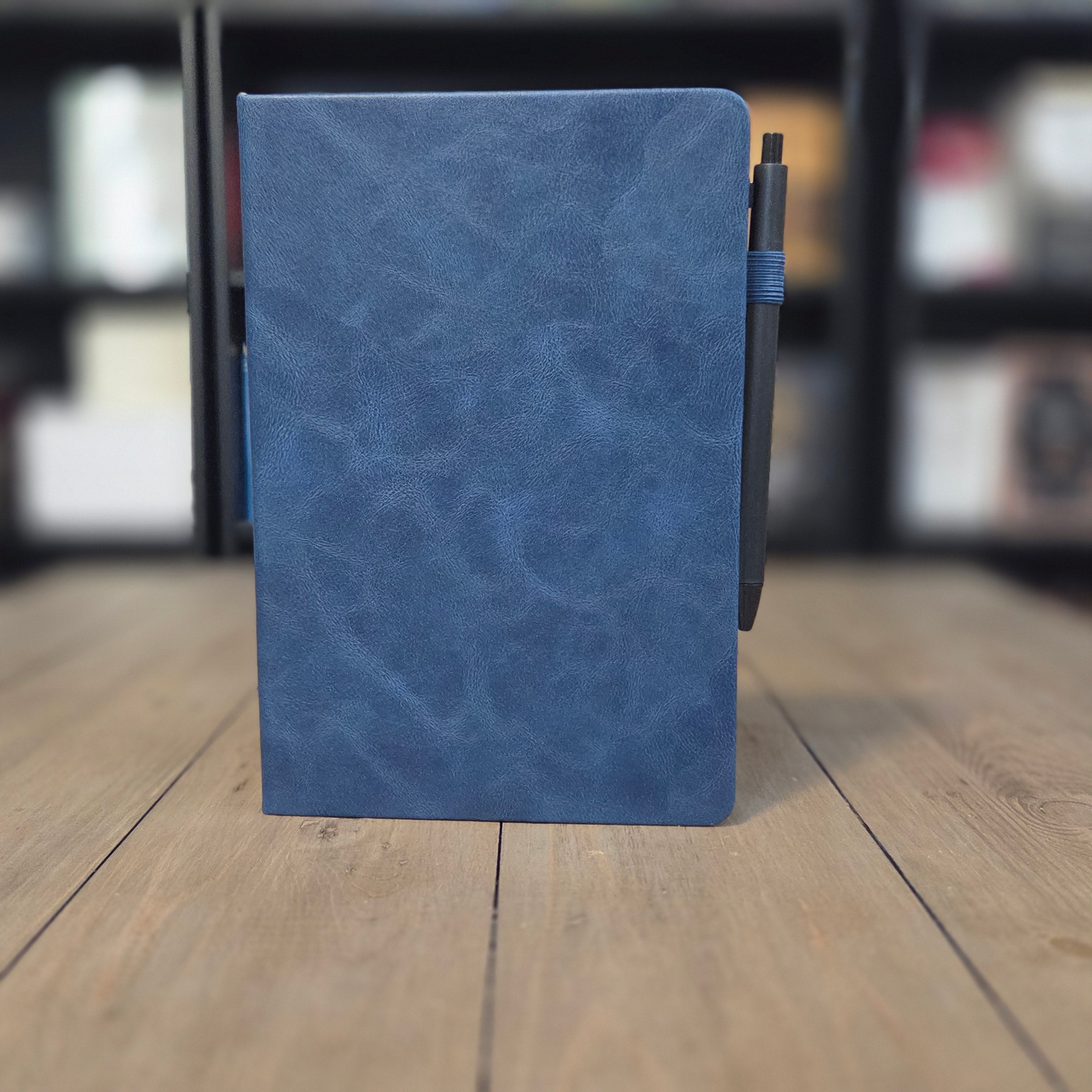 Hardcover Lined Notebook with Pen & Ribbon Bookmark