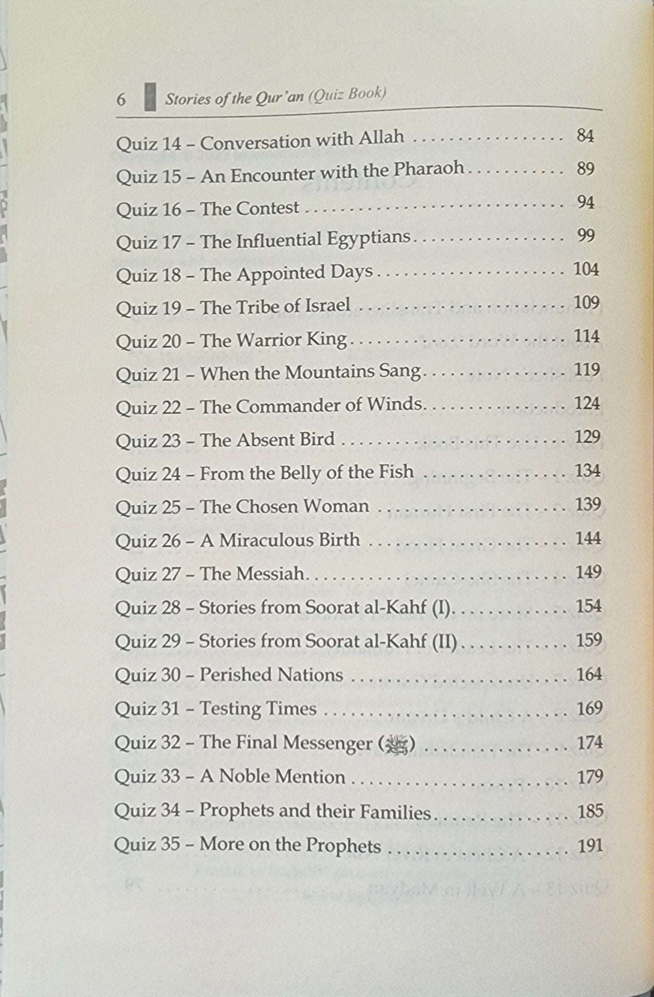 Stories of the Qur'an Quiz Book | 400 Multiple Choice Questions With Answers and References - The Islamic Book Cafe LLC