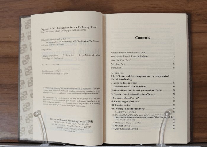 Hadith Terminology and Classification A Handbook The Islamic Book