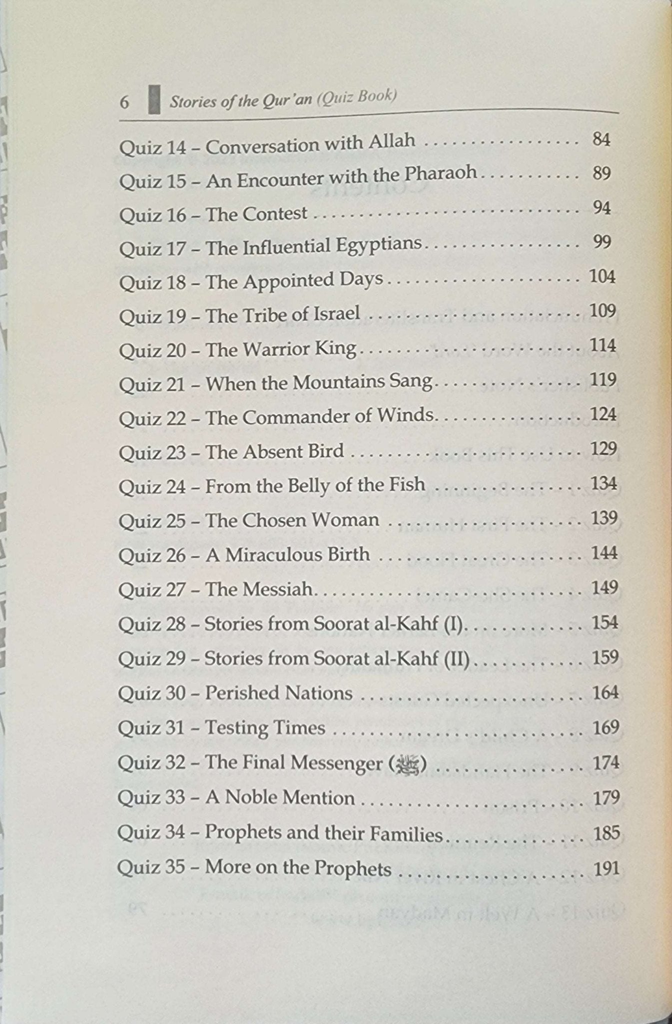 Stories of the Qur'an Quiz Book | 400 Multiple Choice Questions With Answers and References - The Islamic Book Cafe LLC
